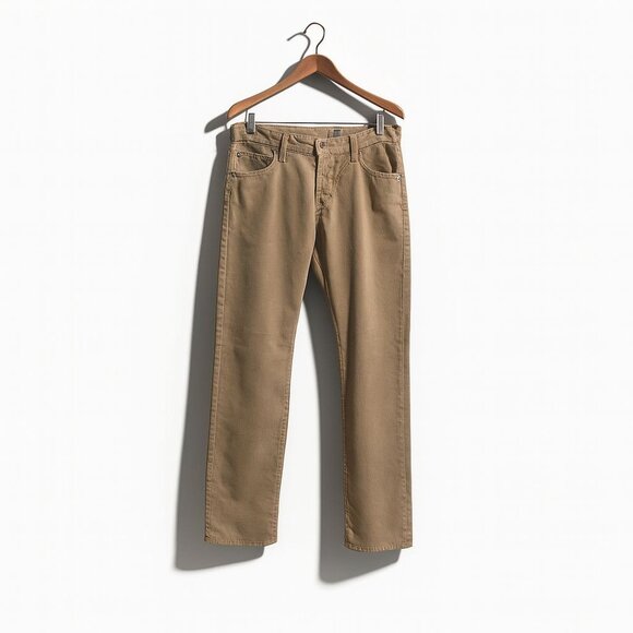 Adriano Goldschmied Other - AG Adriano Goldschmied The Graduate Tailored Leg Corduroy Trouser Mens 32x34 Tan
